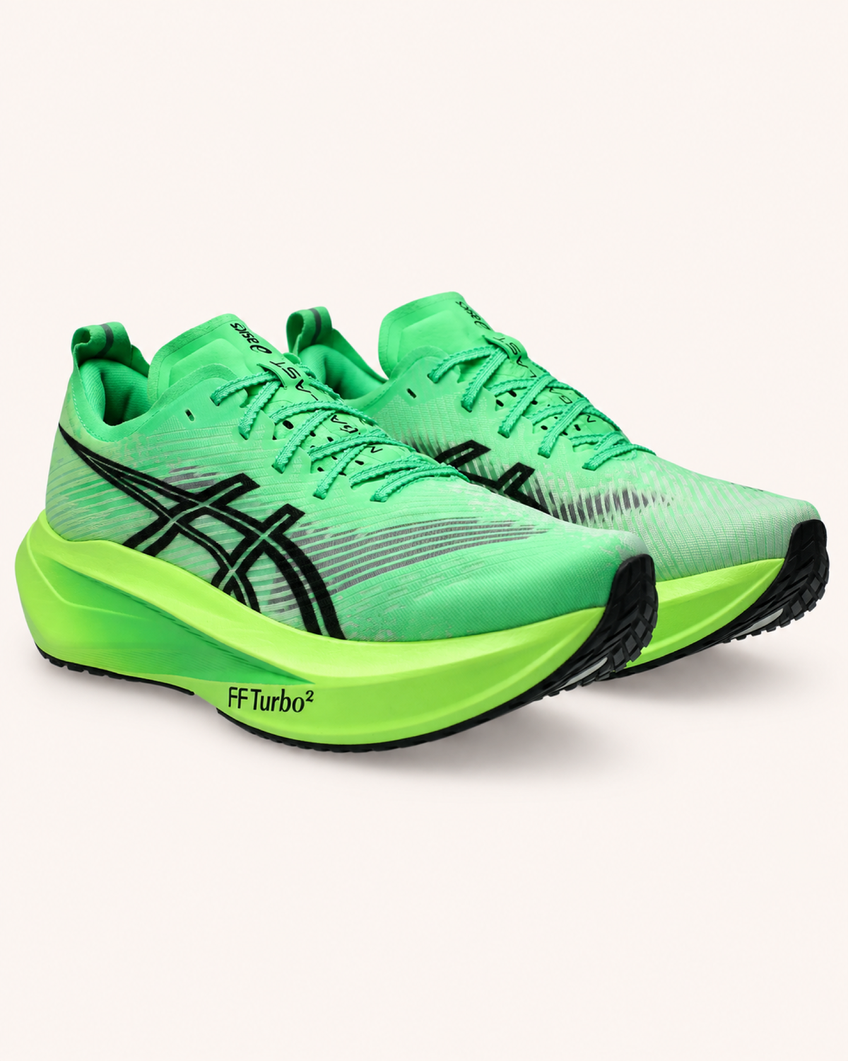ASICS MEGABLAST Vital Green / Black – Vorderansicht