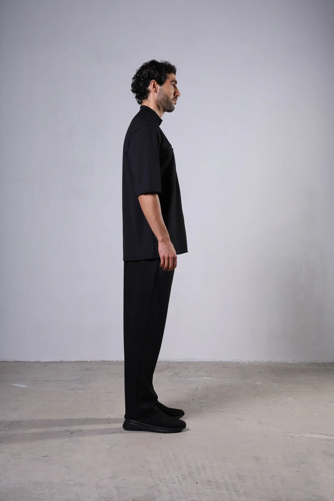 Kurzarm Set Stehkragen Hose
