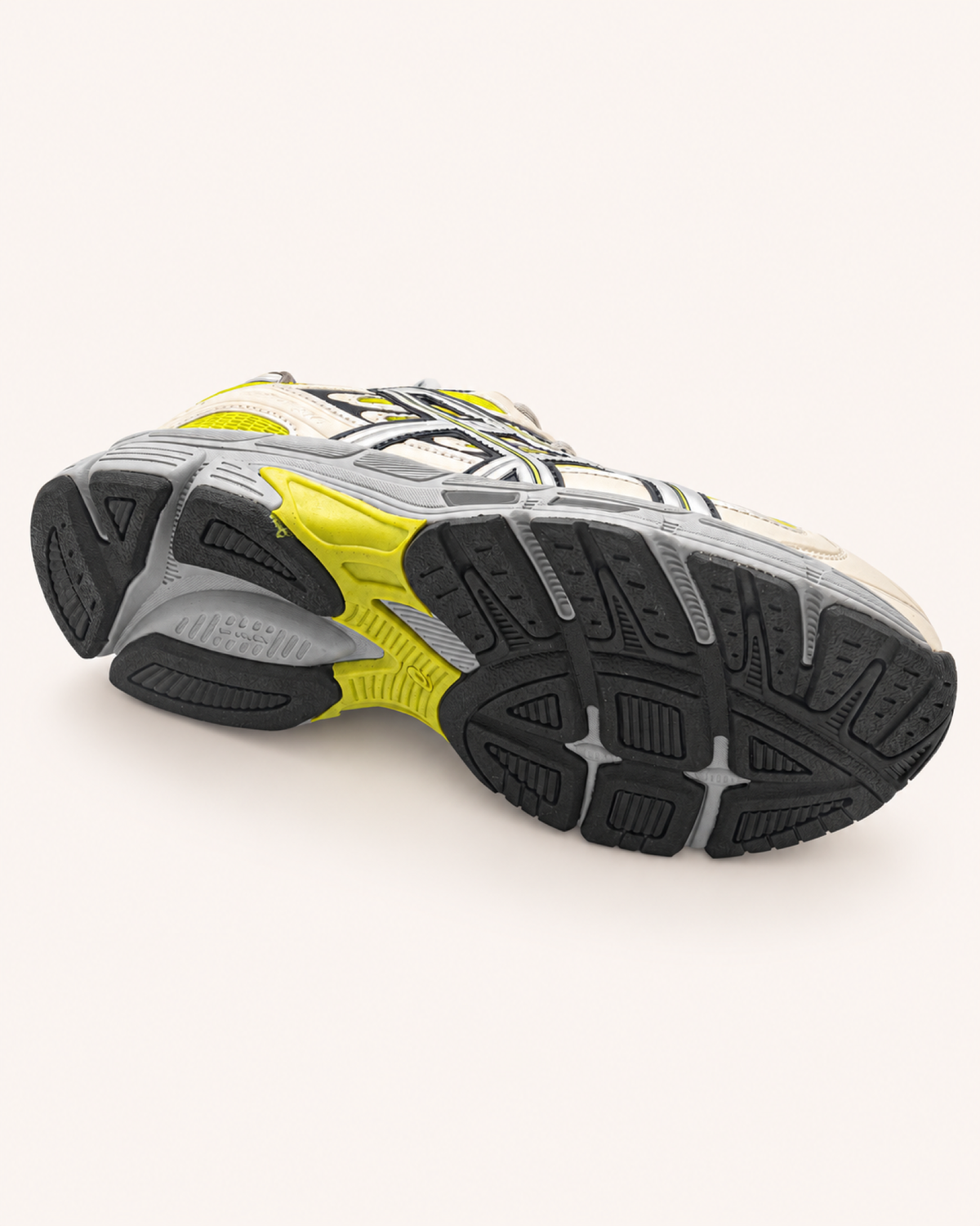 ASICS GEL-STRATUS MC – Neongelb / Creme / Silber – Außensohle