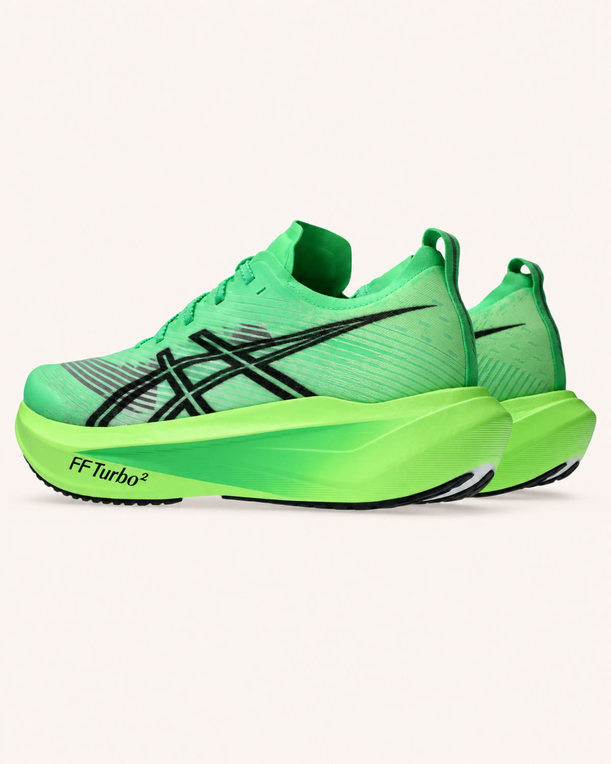 ASICS MEGABLAST Vital Green / Black – Rückansicht