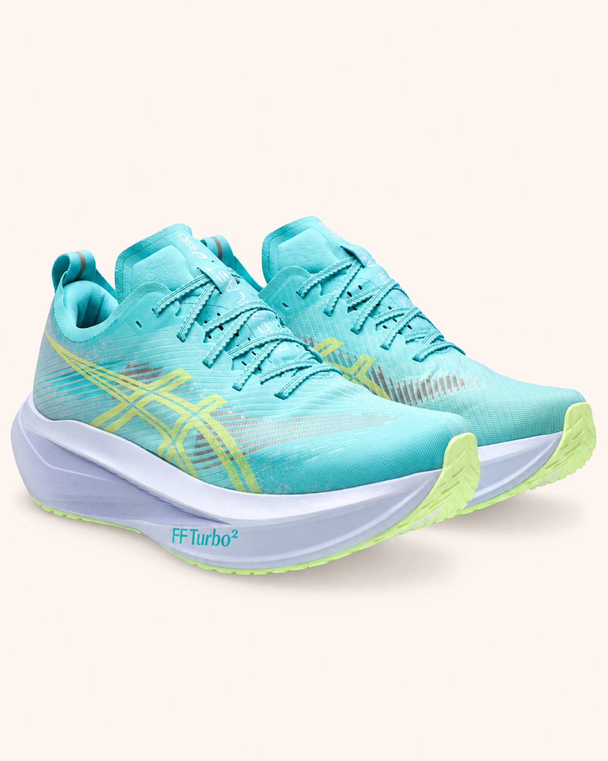 ASICS MEGABLAST Energy Aqua / Blue Fade – Vorderansicht